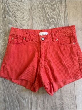 BDG Coral Corduroy High-Rise Shorts